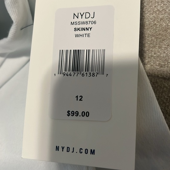 NWT NYDJ Women's White Skinny stretch Jeans - Picture 13 of 15